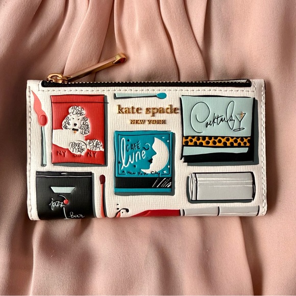 kate spade Handbags - Kate Spade Morgan Matchbox Embossed Small Slim Bifold Wallet